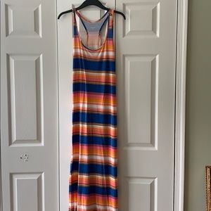 Beautiful bright colored maxi dress